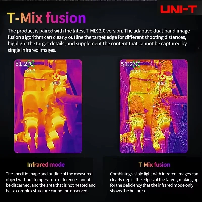 UNI-T UTI260B+ UTI165B+ Handhe - Nf 521 Thermal Imaging Camera recension och pris