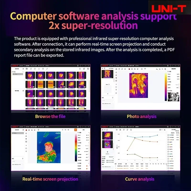 UNI-T UTI260B+ UTI165B+ Handhe - Nf 521 Thermal Imaging Camera recension och pris